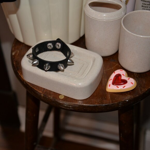 beauty love set grab bag misc lot junk drawer spike bracelet lotion heart bath - Picture 10 of 14